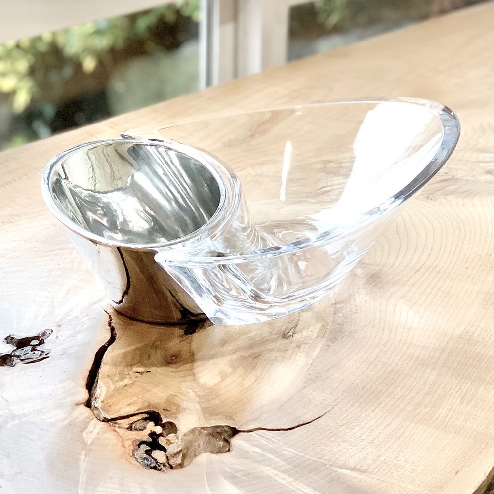 Nambe Crystal Chip & Dip